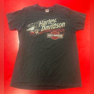 2011-15 Harley Davidson Thunder Mountain Loveland Colorado Black Shirt Large